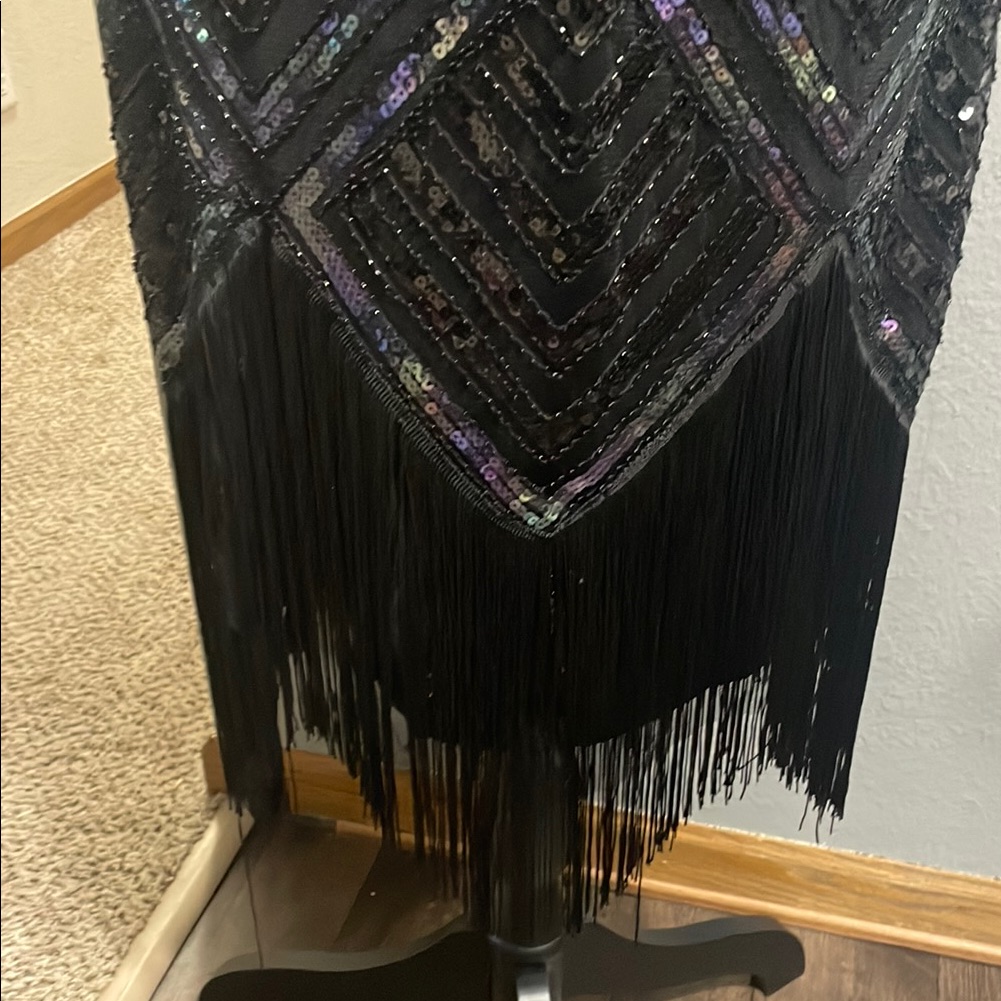 Babeyond Legant Black Fringe Dress — image 5 of 8